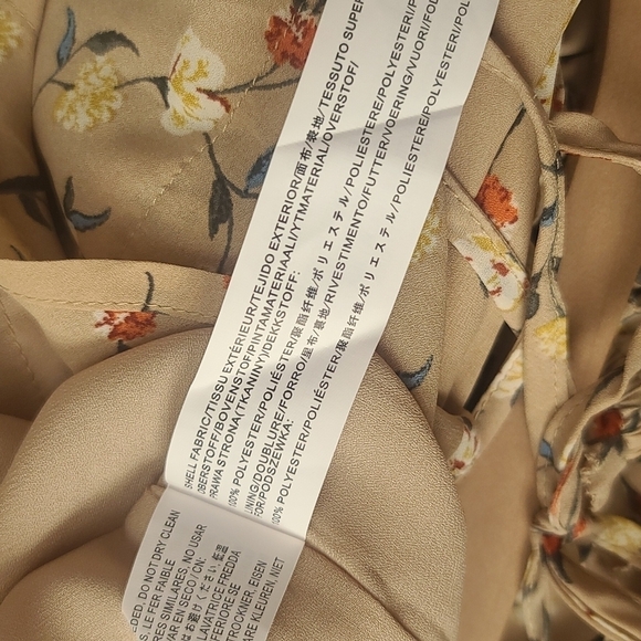 J.O.A. Floral Tie Shoulder Floral Dress Size Small - Picture 9 of 9